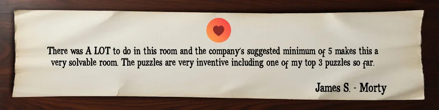 Player review of Whispering Halls 2 escape room in Sacramento describing many puzzles and a fun, solvable group experience