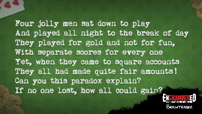 You find a riddle in an escape room and know it holds a key to the next puzzle. Can you solve the riddle and finally escape the room?