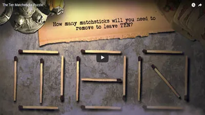 Brainteaser: The Ten Matchsticks Puzzle | Enchambered: Sacramento Escape Room