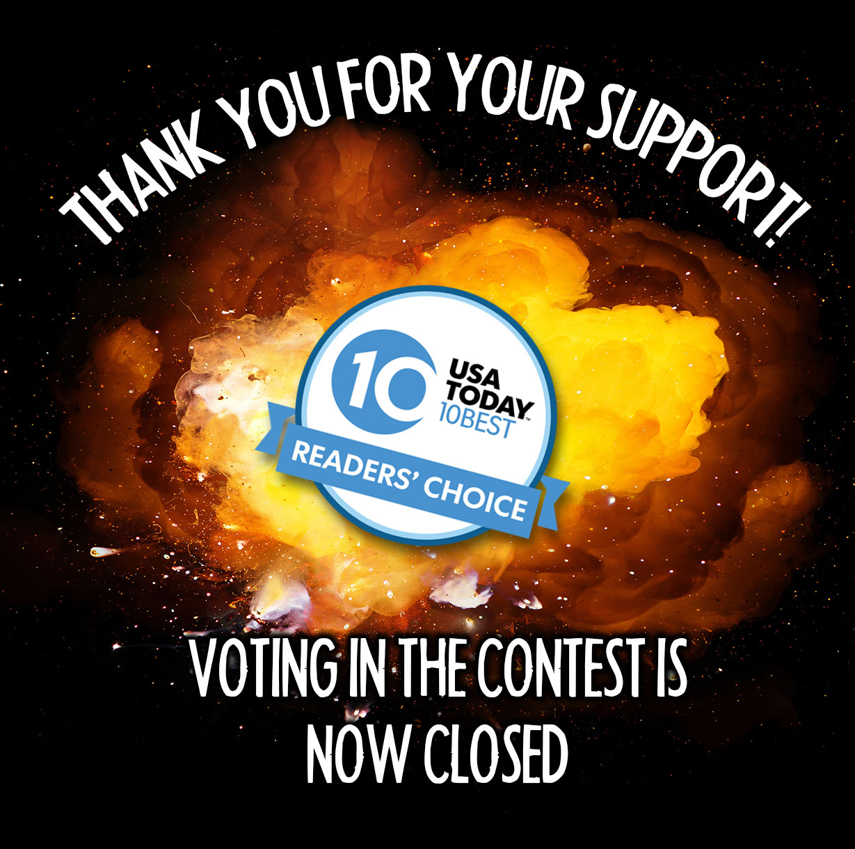 Thank you for your support. Voting in the contest is now closed.